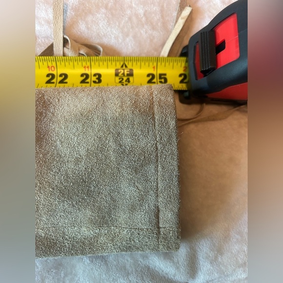 Vintage Esprit Soft Suede Leather Tan Fringe Jacket Womens L Cowgirl Ranch Lux - Picture 9 of 15